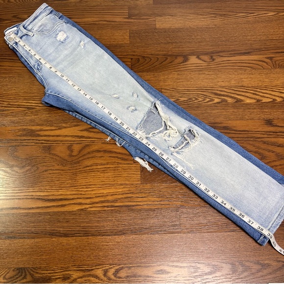 Flying Monkey High Rise 2 Tone Distressed Jeans size 27 - Picture 10 of 13